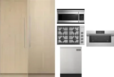 6 Piece Package Includes Refrigerator, Freezer, Cooktop, Wall Oven, Microwave And Dishwasher